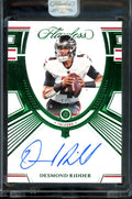 2022 Panini Flawless Desmond Ridder Rookie Emerald Auto /5 Falcons