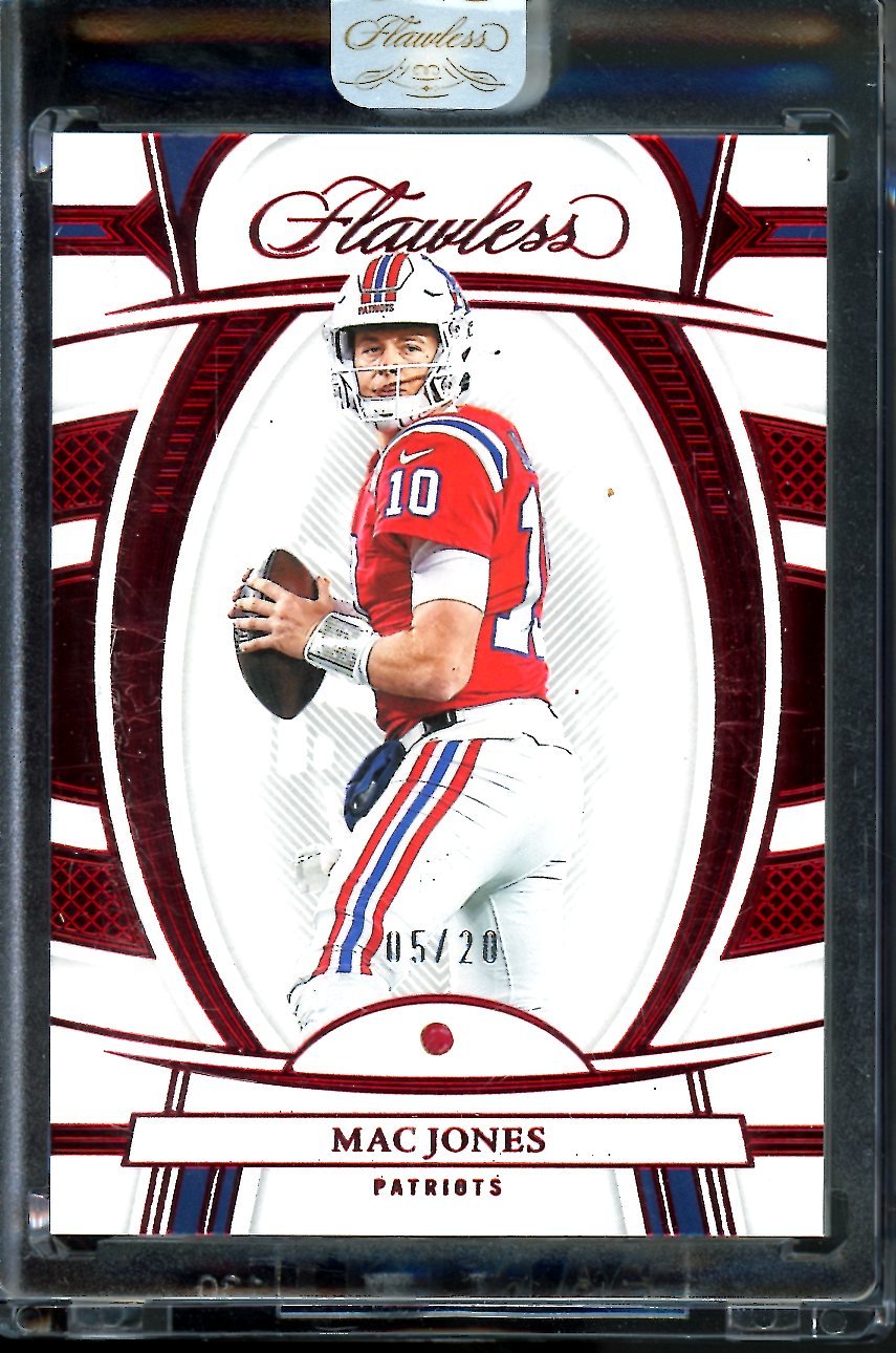 2022 Panini Flawless Mac Jones Ruby /20 Patriots