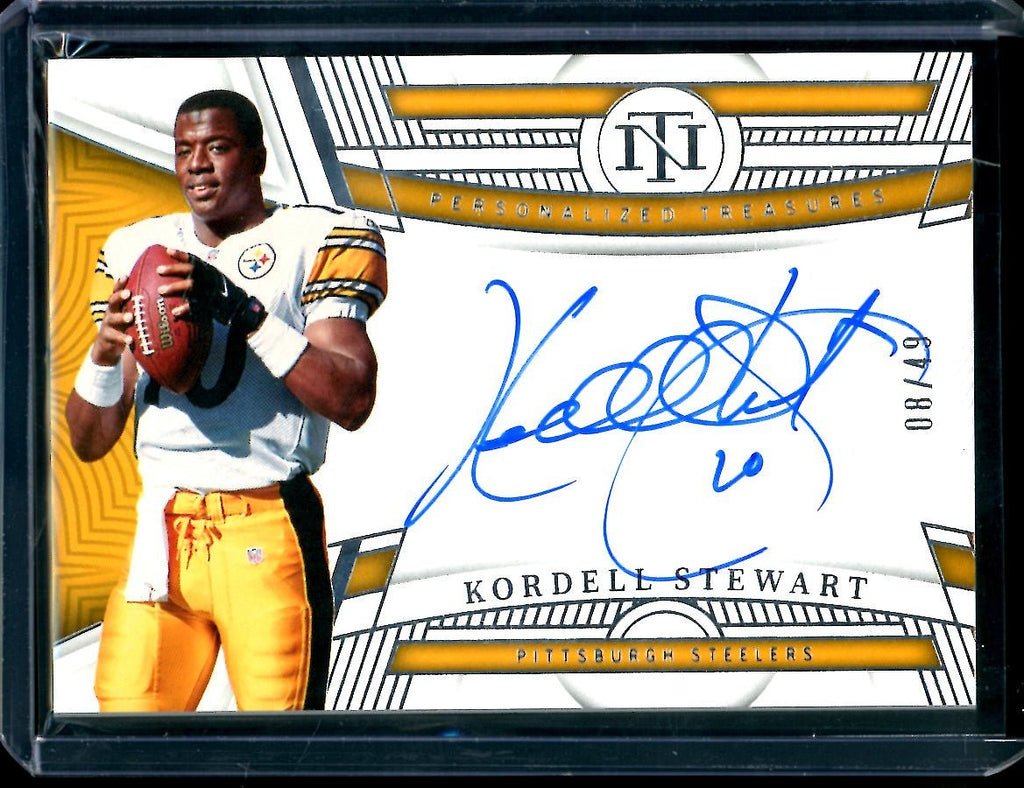 2022 Panini National Treasures Kordell Stewart Personalized Treasures Auto /49 Steelers