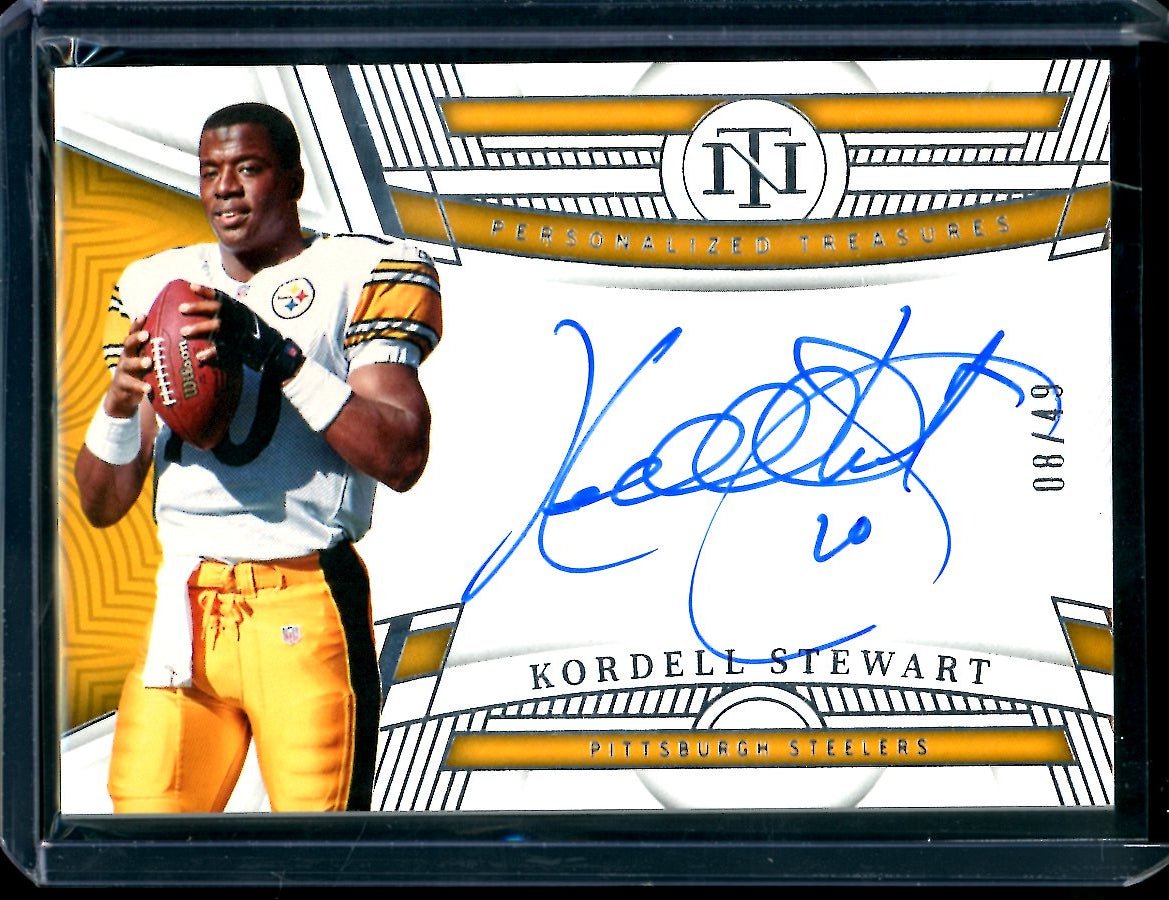2022 Panini National Treasures Kordell Stewart Personalized Treasures Auto /49 Steelers