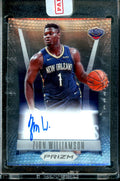 2021-22 Panini Prizm Zion Williamson Throwback Auto Pelicans