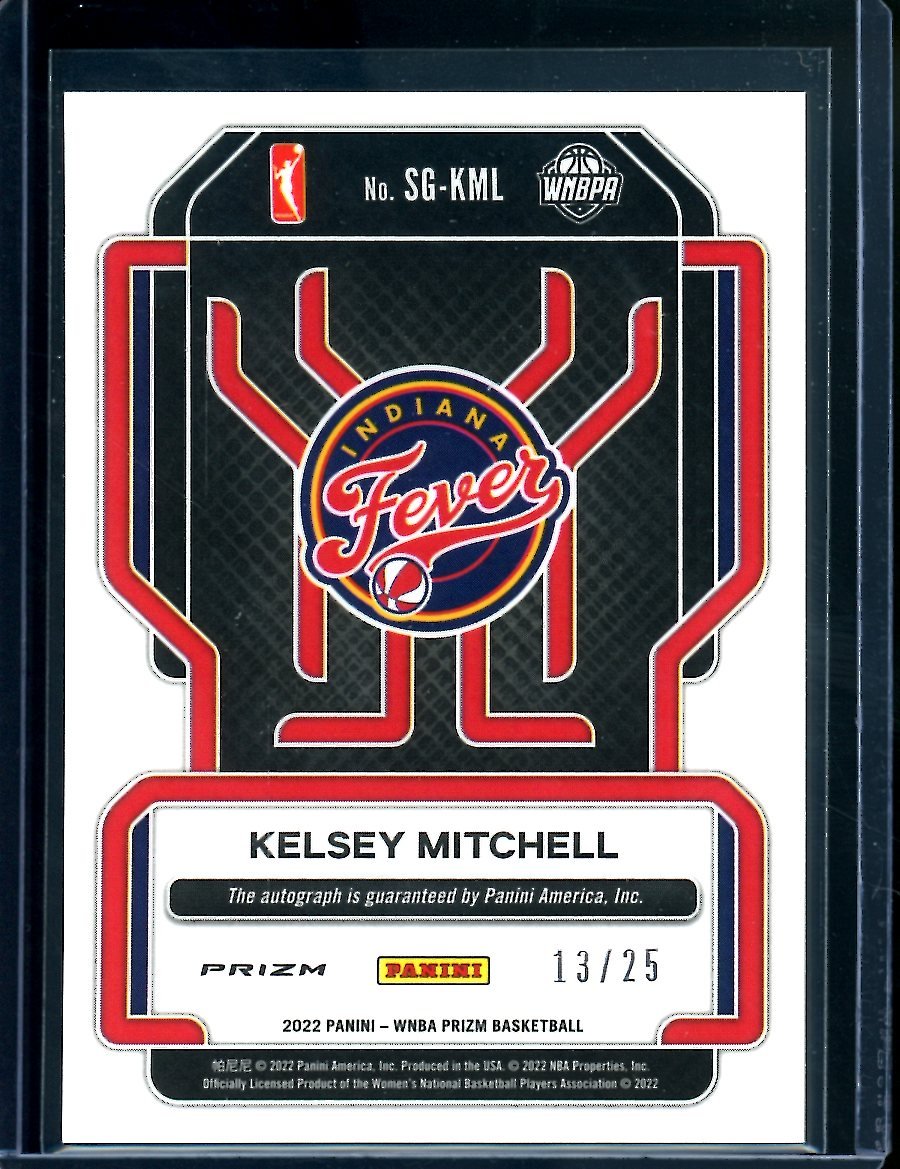 2022 Panini Prizm Kelsey Mitchell Mojo Auto /25 Fever