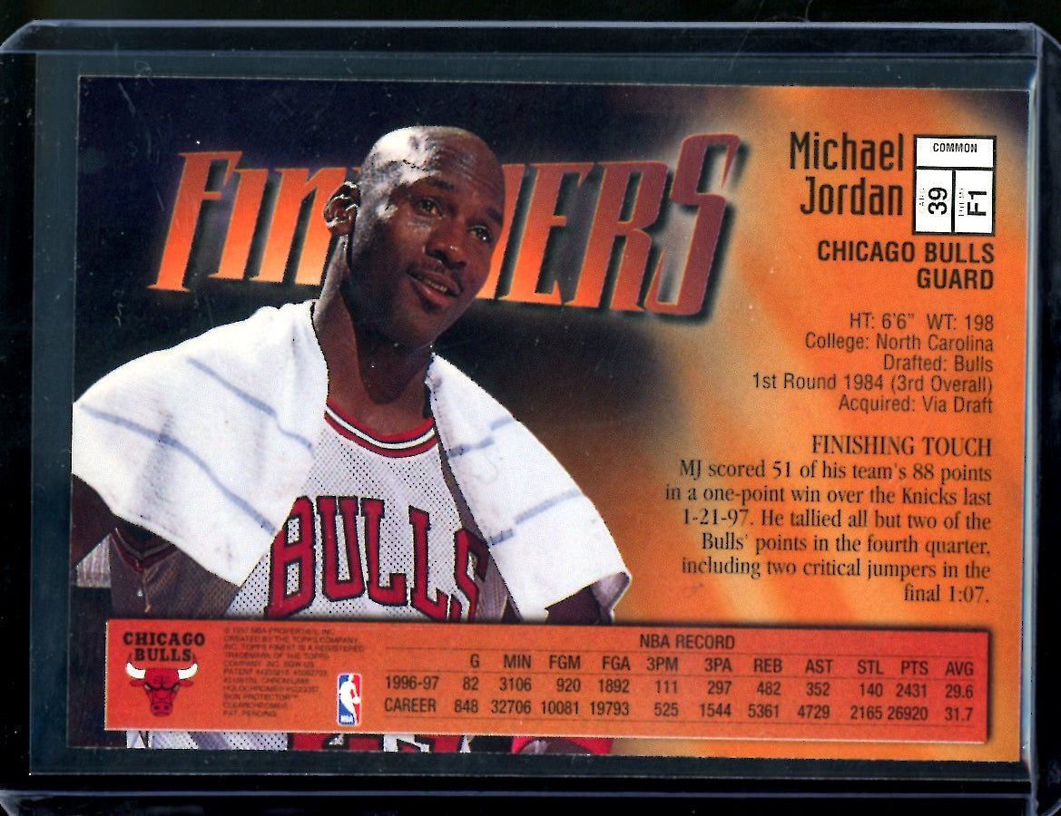 1997-98 Topps Finest Michael Jordan Finishers Bulls