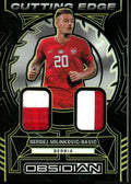 2022-23 Panini Obsidian Sergej Milinkovic-Savic Cutting Edge Patch Gold /10 Serbia