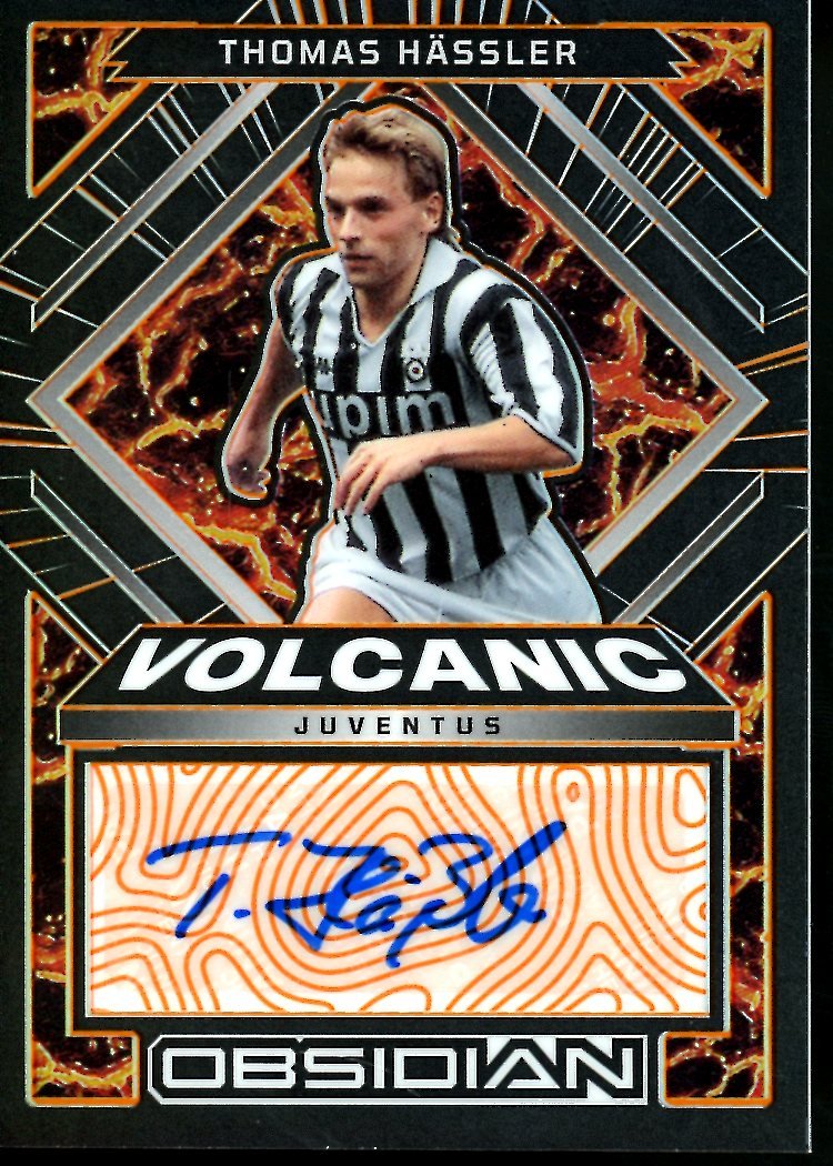 2022-23 Panini Obsidian Thomas Hassler Volcanic Auto /75 Juventus