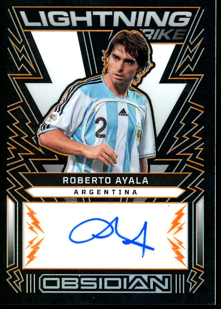 2022-23 Panini Obsidian Roberto Ayala Lightning Strike Auto /75 Argentina