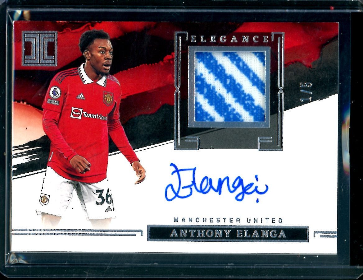 2022-23 Panini Impeccable Anthony Elanga Elegance Patch Auto /5 Manchester United