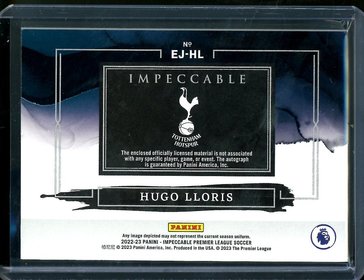 2022-23 Panini Impeccable Hugo Lloris Elegance Patch Auto /49 Tottenham