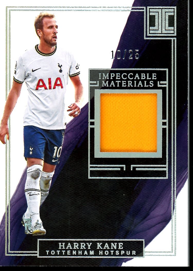 2022-23 Panini Impeccable Harry Kane Impeccable Materials Patch /25 Tottenham