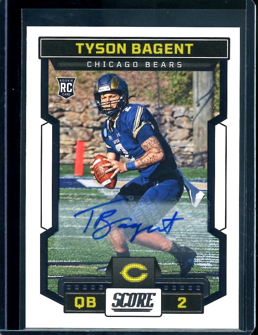 2023 Panini Score Tyson Bagent Rookie Auto Bears