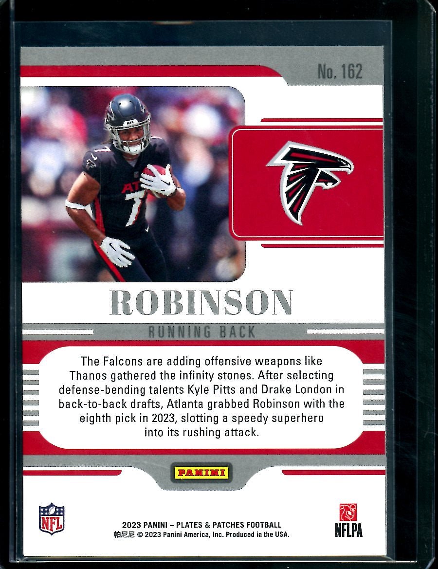 2023 Panini Plates & Patches Bijan Robinson Rookie Falcons