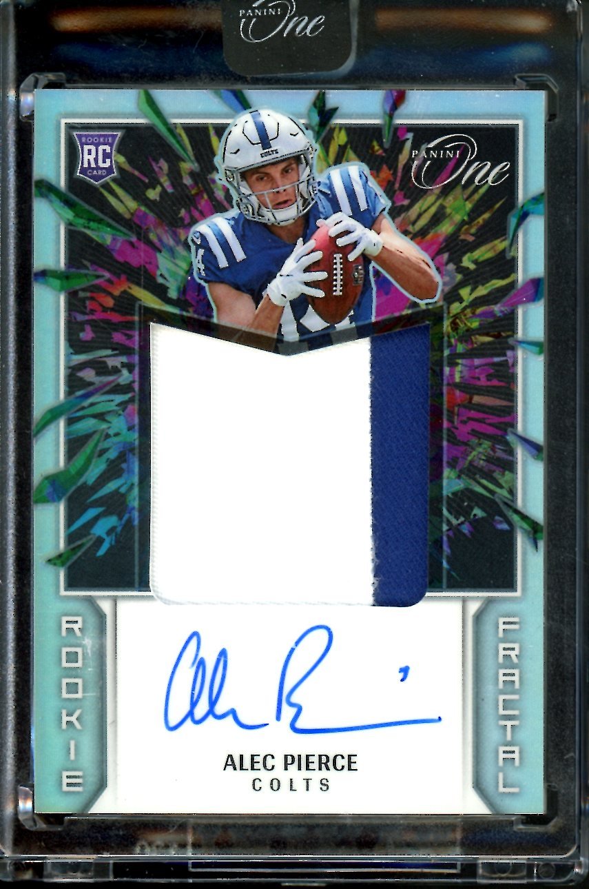 2022 Panini One Alec Pierce Rookie Fractal RPA /50 Colts