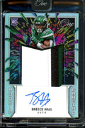 2022 Panini One Breece Hall Rookie Fractal RPA /50 Jets