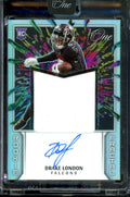 2022 Panini One Drake London Rookie Fractal RPA /50 Falcons