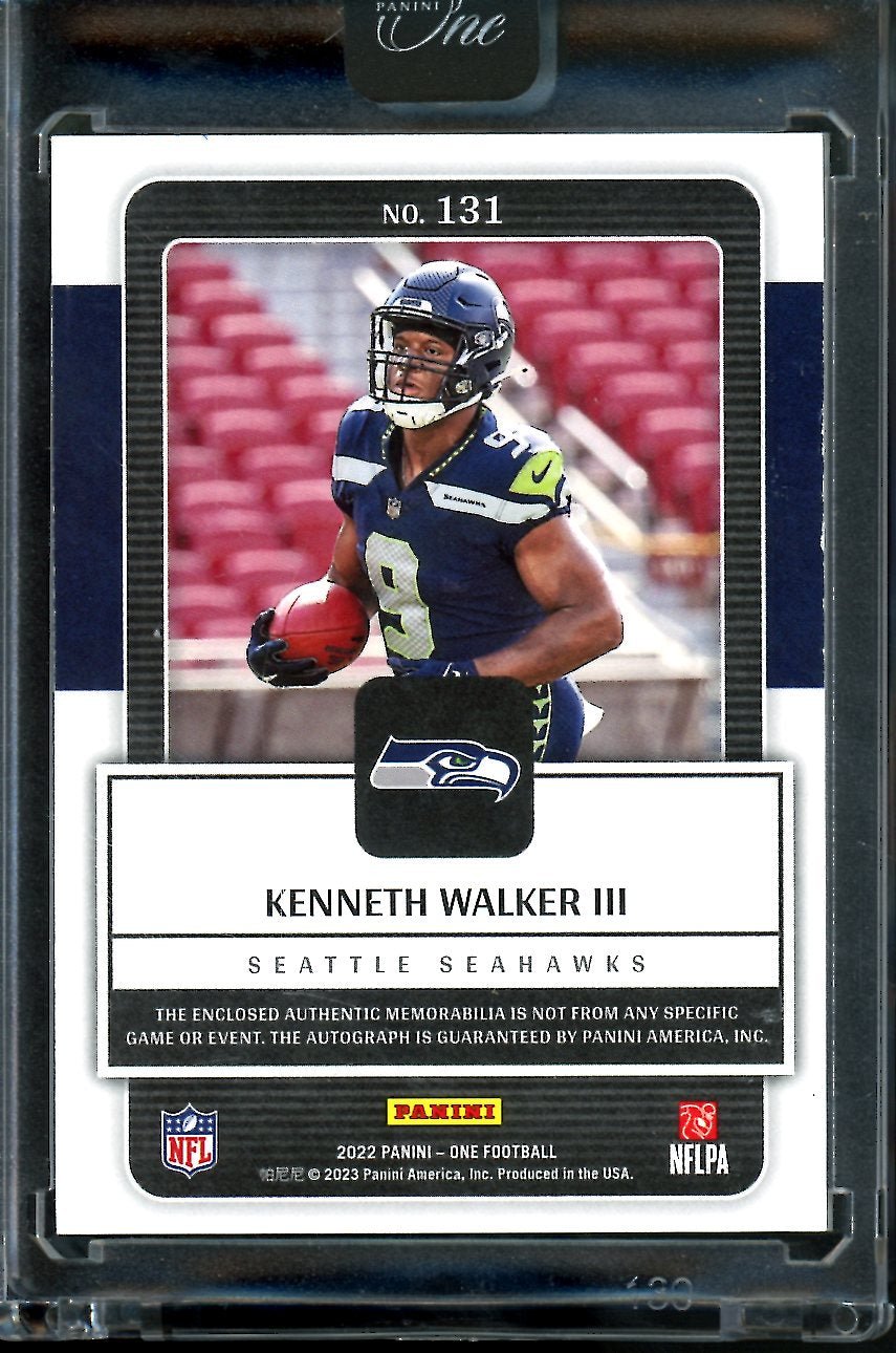 2022 Panini One Kenneth Walker III Rookie RPA /25 Seahawks