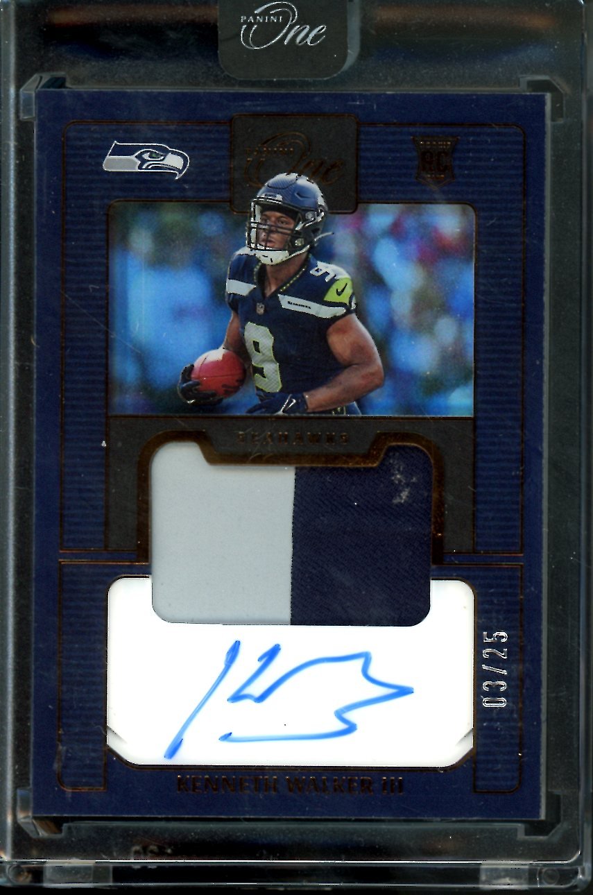 2022 Panini One Kenneth Walker III Rookie RPA /25 Seahawks