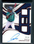 2023 Panini Immaculate Jonatan Clase Patch Auto Red /49 Mariners