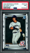 2020 Topps Bowman Chrome Anthony Volpe 1st Bowman PSA 9 Yankees