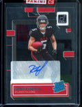 2022 Panini Donruss Clearly Drake London Rookie Auto Falcons