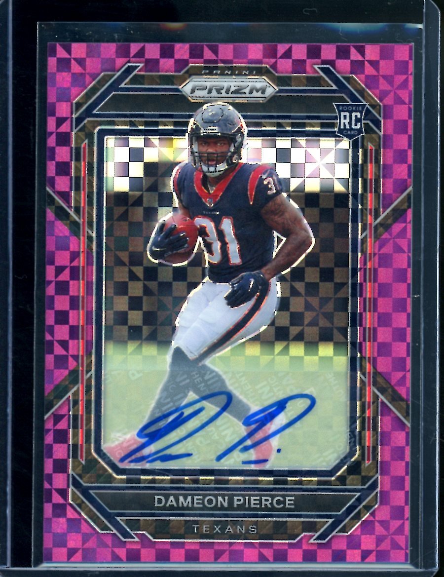 2022 Panini Prizm Dameon Pierce Rookie Auto Purple Power /49 Texans