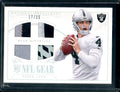 2014 Panini National Treasures Derek Carr Rookie Quad Patch /25 Raiders