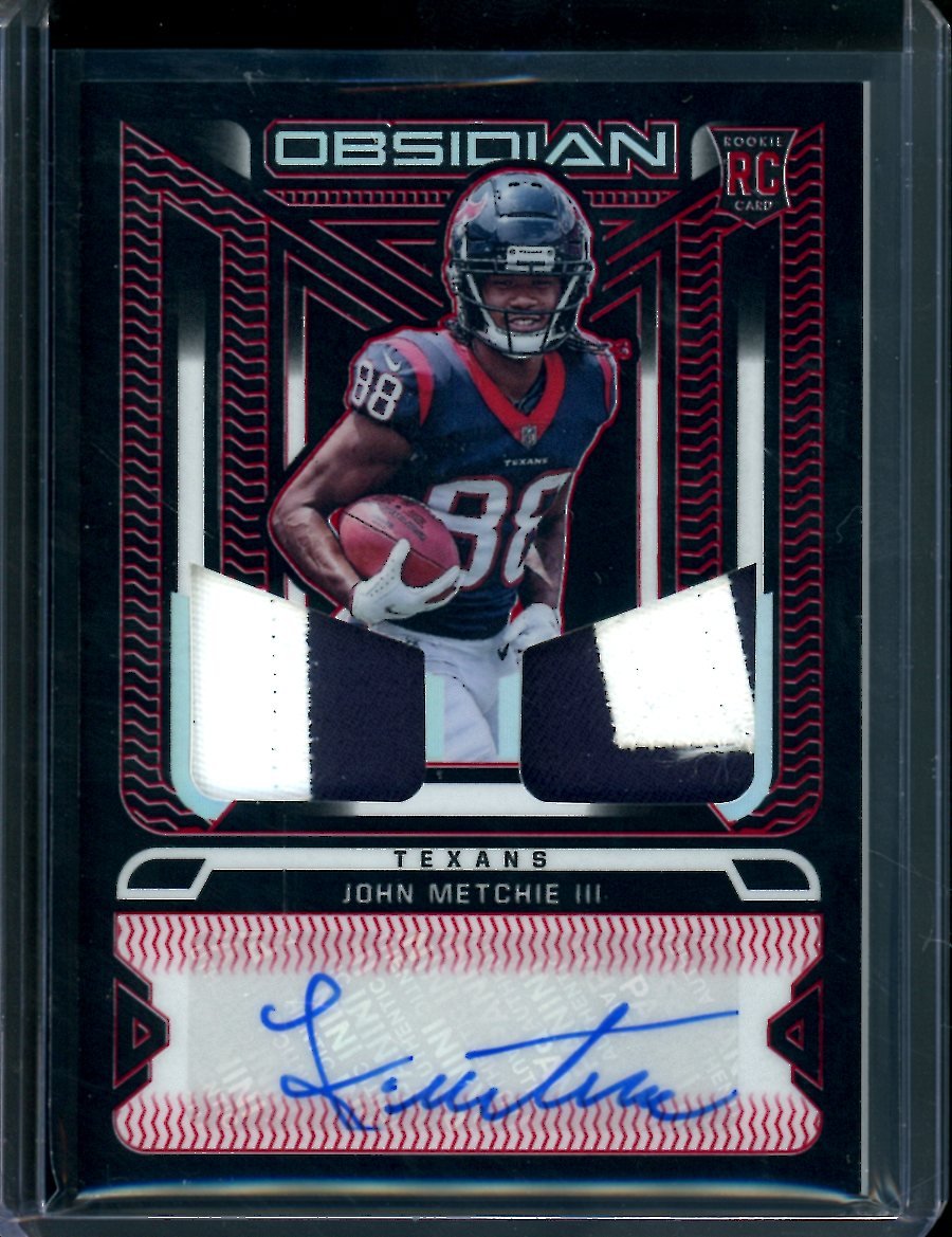 2022 Panini Obsidian John Metchie III Rookie RPA Red /10 Texans