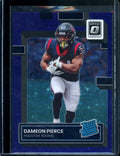 2022 Panini Optic Dameon Pierce Rookie Purple Stars /15 Texans