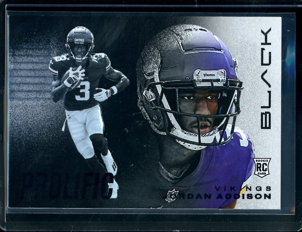 2023 Panini Black Jordan Addison Rookie Prolific SSP Vikings