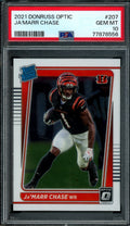 2021 Panini Optic Ja'Marr Chase Rookie PSA 10 Bengals
