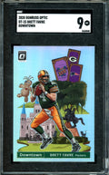 2020 Panini Optic Brett Favre Downtown SSP SGC 9 Packers