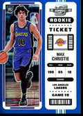 2022-23 Panini Contenders Optic Max Christie Rookie Ticket Blue /99 Lakers