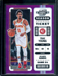 2022-23 Panini Contenders Optic Trae Young Ticket Purple /15 Hawks