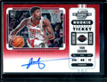 2022-23 Panini Contenders Optic Tari Eason Rookie Variation Ticket Auto Red /99 Rockets
