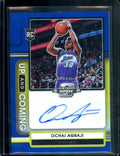 2022-23 Panini Contenders Optic Ochai Agbaji Rookie Up & Coming Auto Blue /75 Jazz