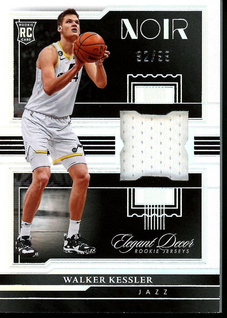 2022-23 Panini Noir Walker Kessler Rookie Patch /99 Jazz