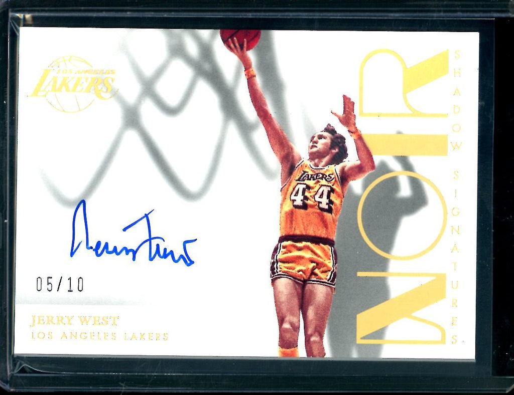 2022-23 Panini Noir Jerry West Shadow Signatures Auto /10 Lakers