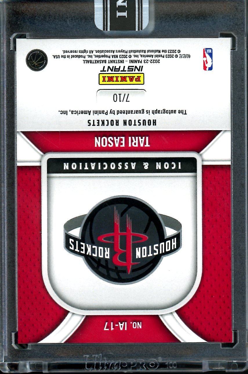 2022-23 Panini Instant Tari Eason Rookie Auto /10 Rockets