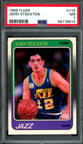 1988 Fleer John Stockton PSA 7 Jazz