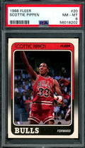 1988 Fleer Scottie Pippen PSA 8 Bulls