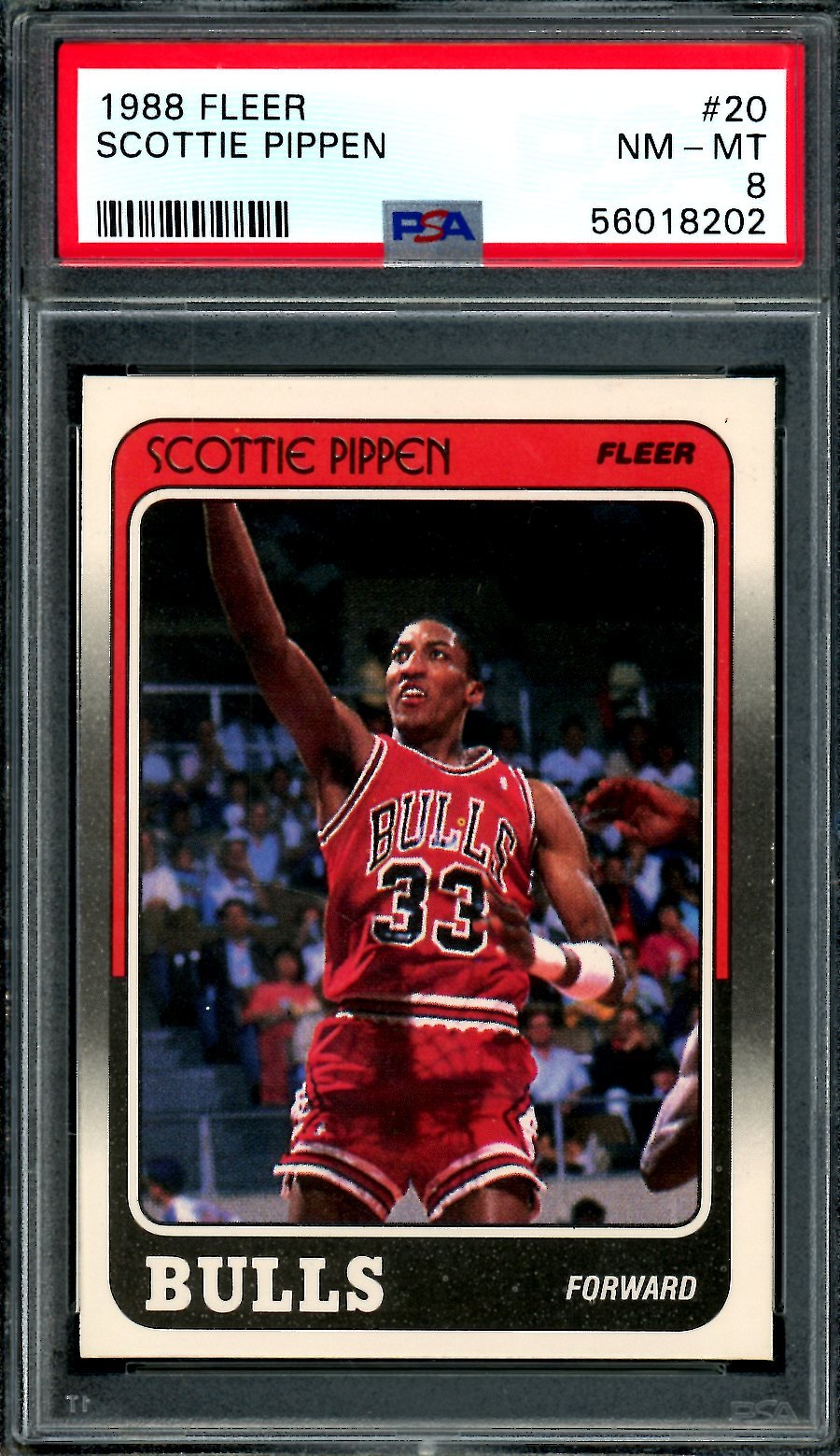 1988 Fleer Scottie Pippen PSA 8 Bulls