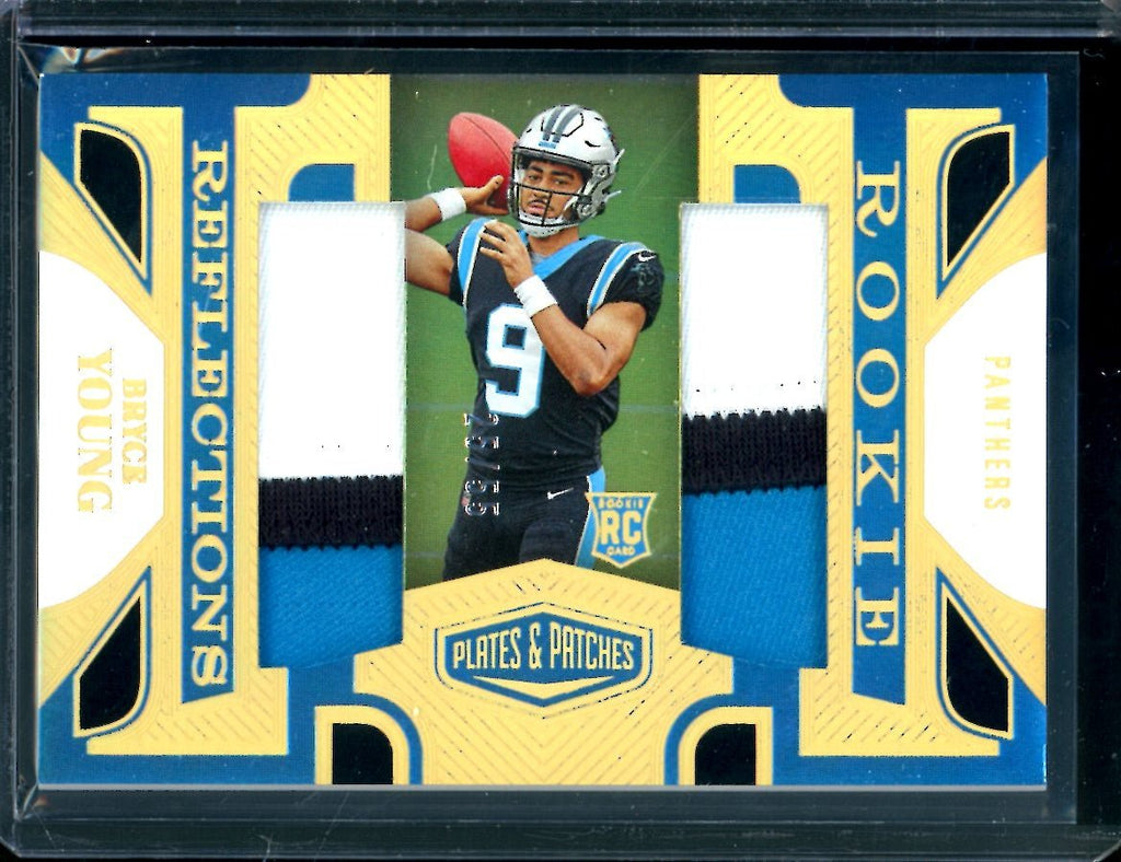 2023 Panini Plates & Patches Bryce Young Rookie Reflections Patch /55 Panthers