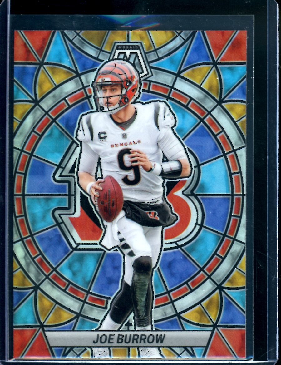 2023 Panini Mosaic Joe Burrow Stained Glass SSP Bengals