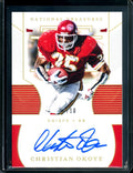 2020 Panini National Treasures Christian Okoye Auto Gold /10 Chiefs