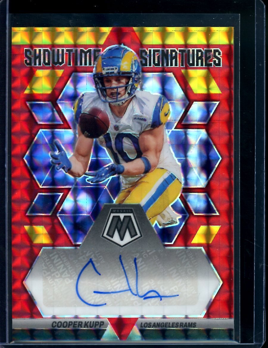 2023 Panini Mosaic Choice Cooper Kupp Showtime Signatures Auto Rams