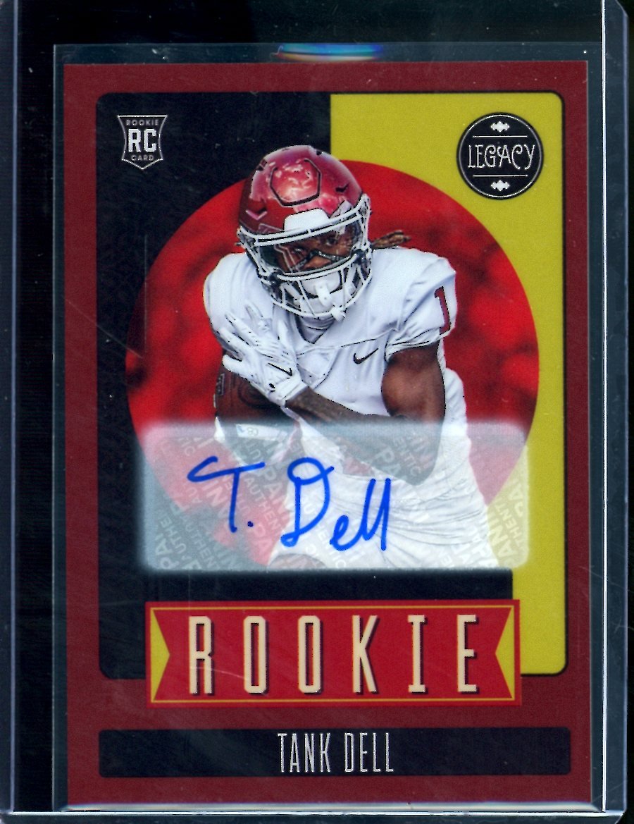 2023 Panini Legacy Tank Dell Rookie Auto Red /50 Texans