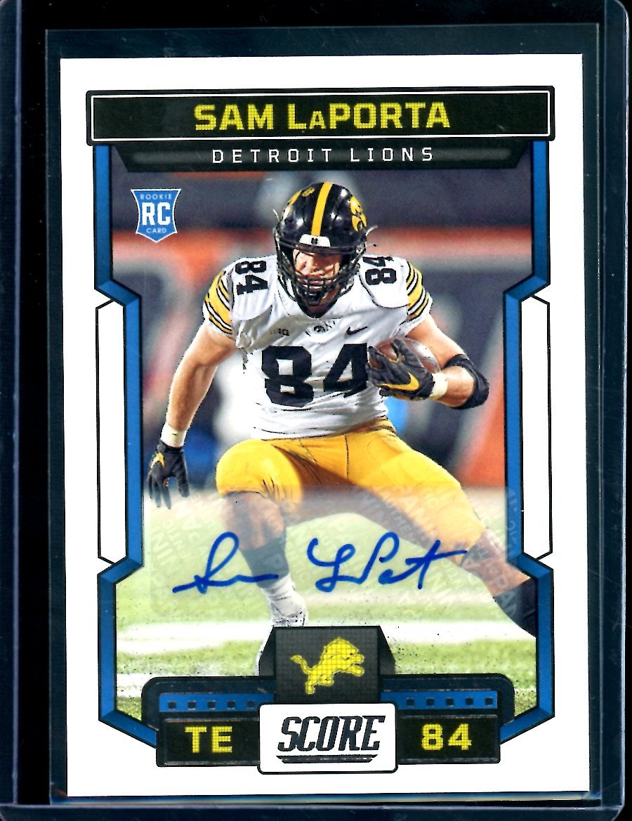 2023 Panini Score Sam LaPorta Rookie Auto Lions