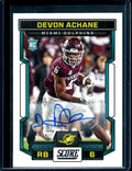 2023 Panini Score De'von Achane Rookie Auto Dolphins