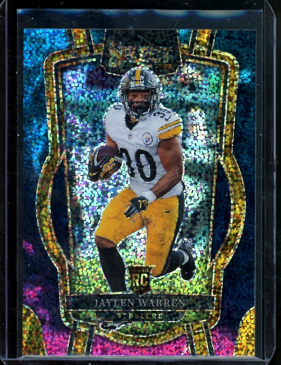 2022 Panini Select Jaylen Warren Rookie Club Level Cosmic Steelers