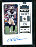 2022 Panini Contenders Chris Olave Rookie Ticket Auto Saints