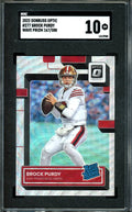 2022 Panini Optic Brock Purdy Rookie Wave /300 SGC 10 49ers